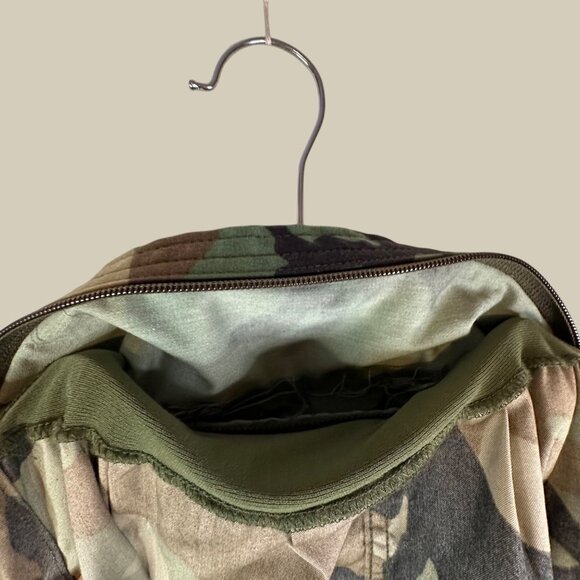 Vintage Military Coat, Cold Weather, Field Woodland Camouflage Pattern Sz L Reg - Picture 8 of 16